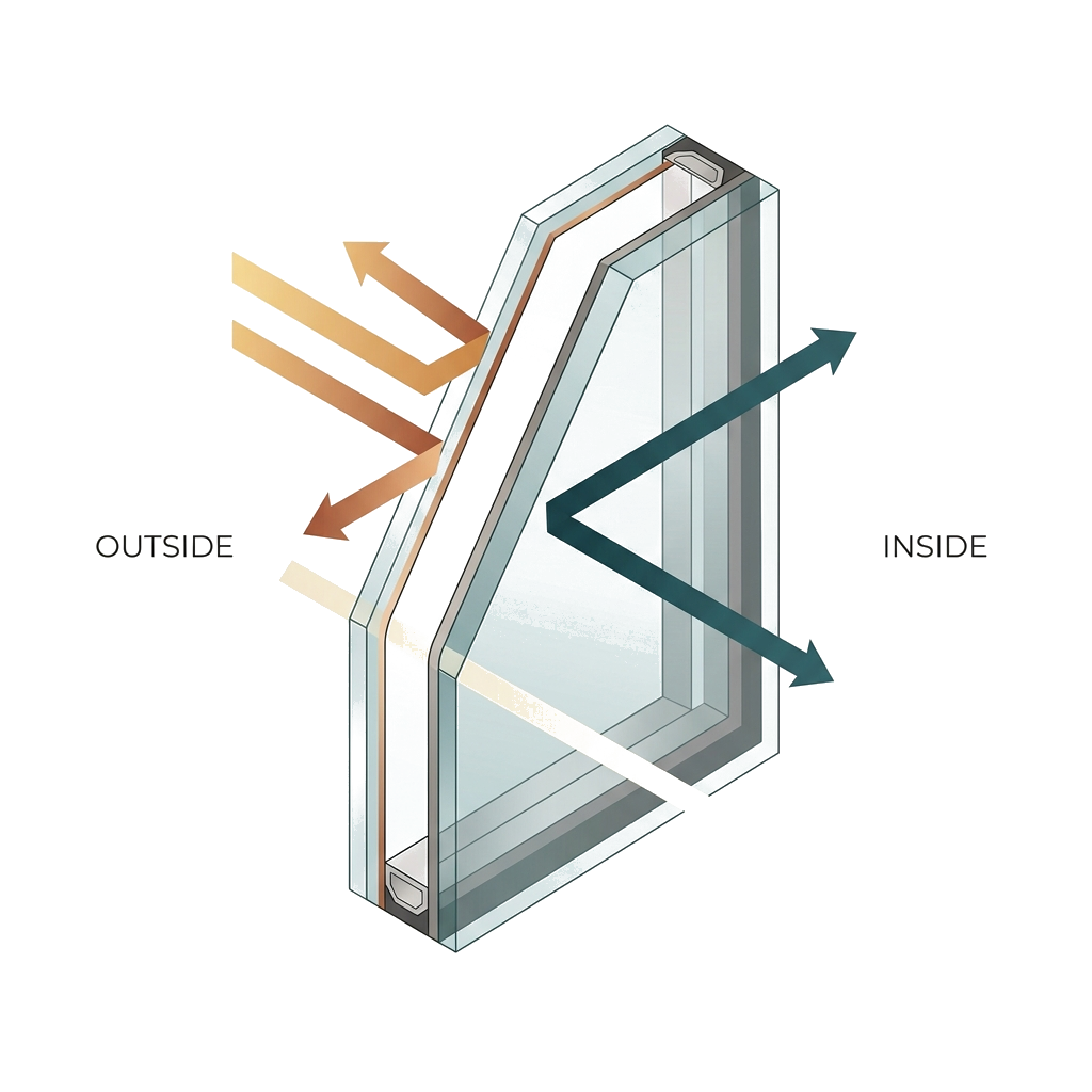 Diagram of Active TT coating operation on glass
